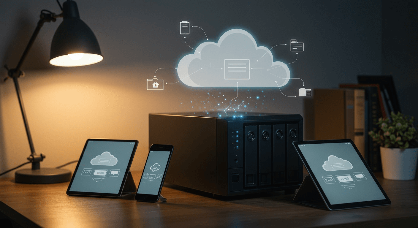 Cloud pessoal segura e acessível de qualquer lugar