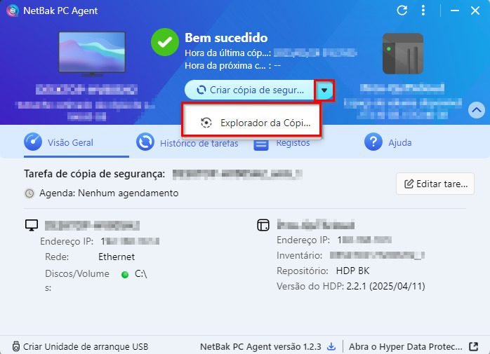 Qnap Net Bak Agent Explorador de Cópia de Segurança Qnap Net Bak Agent Explorador de Cópia de Segurança