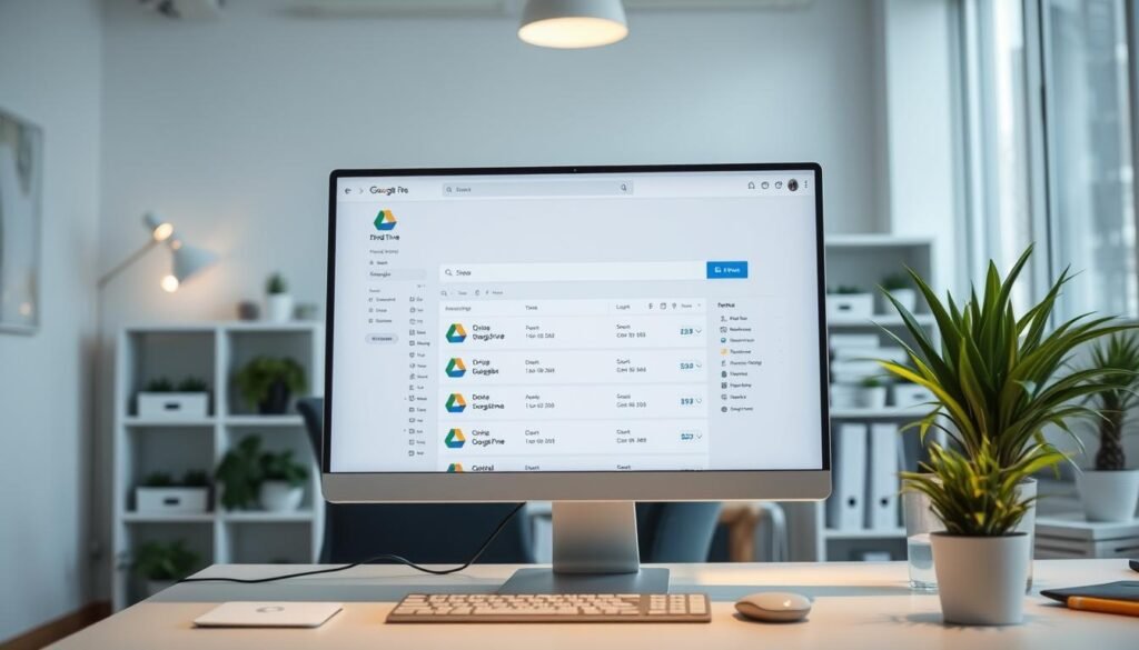Interface do Google Drive Interface do Google Drive